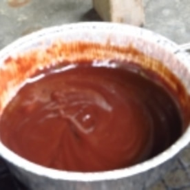 アルミ皿で簡単 Bbqでチョコレートフォンデュ レシピ 作り方 By Poohxpooh 楽天レシピ